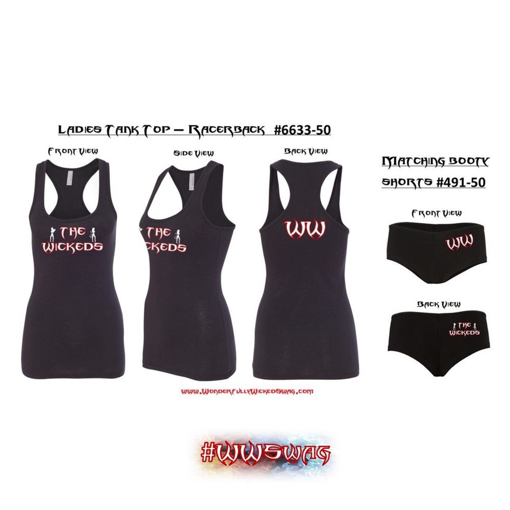 Tank Top Racerback Style - Black - Picture 4 of 5